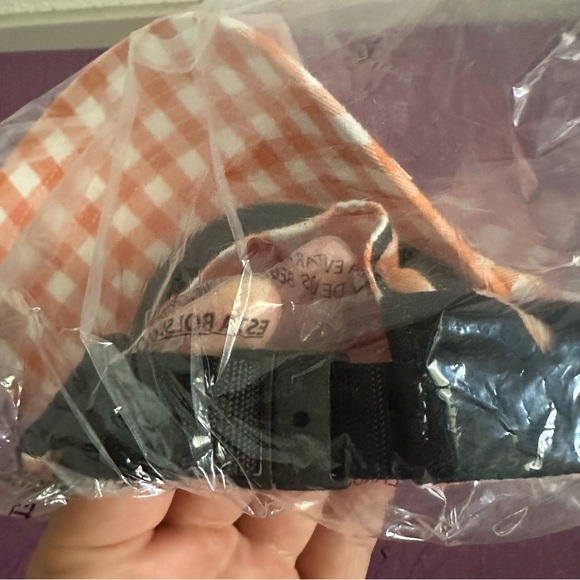 Supreme Gingham Twill Camp Cap - Orange 🦞 - Picture 2 of 4